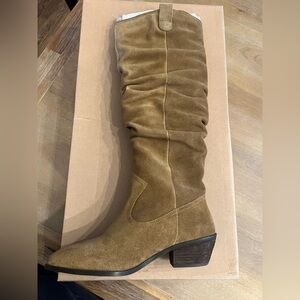 Anthropologie Talk Suede Boots - Brown